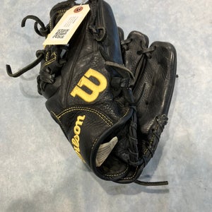 Black Wilson A950 RH Infield Baseball Glove 11.5" (Used)