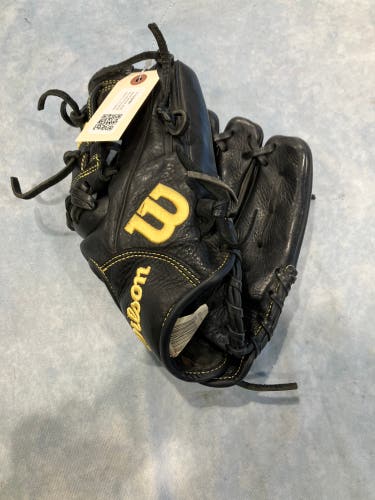 Black Wilson A950 RH Infield Baseball Glove 11.5" (Used)