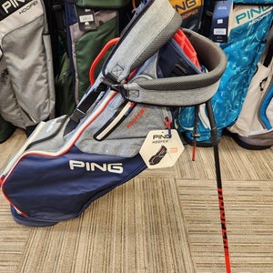 Ping Hoofer 14 Grey Navy Red Stand Bag