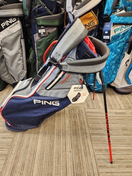 Ping Hoofer 14 Grey Navy Red Stand Bag