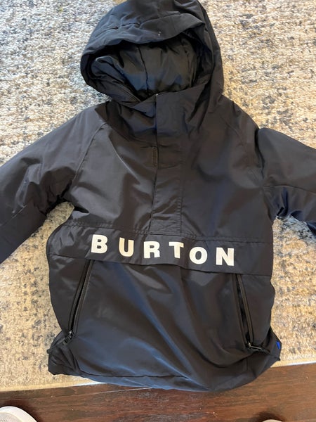 Burton Frostner 2L Snowboard Coat - Black Youth Small  (Used)