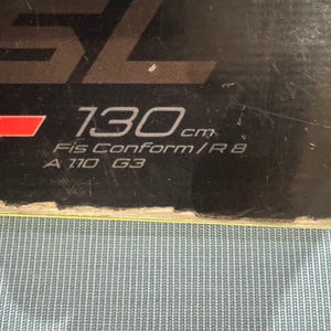 Unisex Racing 130 cm Fischer RC4 World Cup SL Skis With Bindings (Used)