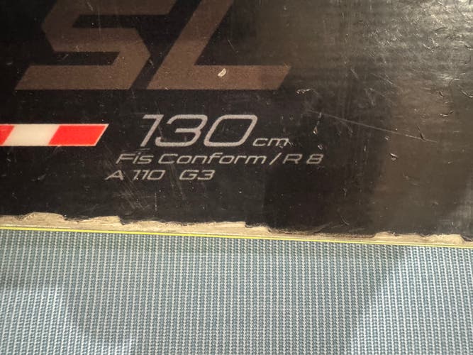 Unisex Racing 130 cm Fischer RC4 World Cup SL Skis With Bindings (Used)