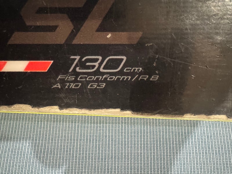 Unisex Racing 130 cm Fischer RC4 World Cup SL Skis With Bindings (Used)