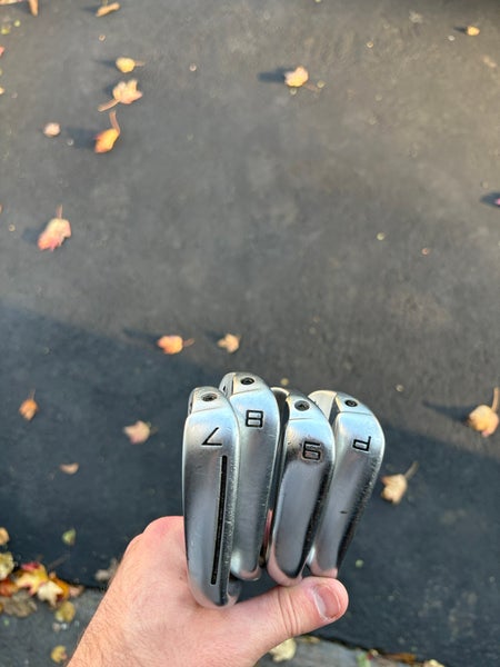 Men's TaylorMade P-790 Right Handed Iron Set Stiff Flex (4 Clubs) #7 - #9, GW Graphite/Steel Shaft (