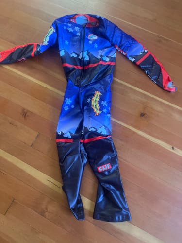 New Sync Performance Team Clif Bar Ski Racing Unpadded World Cup GS  Speedsuit Race Suit  XL