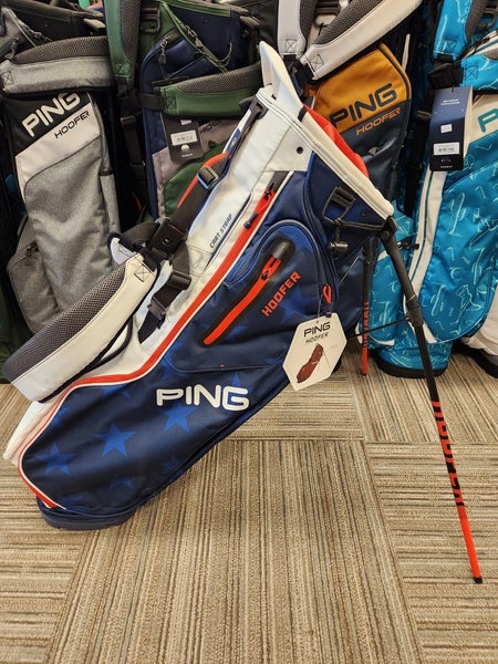 Ping Hoofer Red White Blue Stand Bag