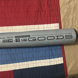 2024 DeMarini The Goods One Piece Alloy BBCOR Certified Bat (-3) 30 oz 33" (New)