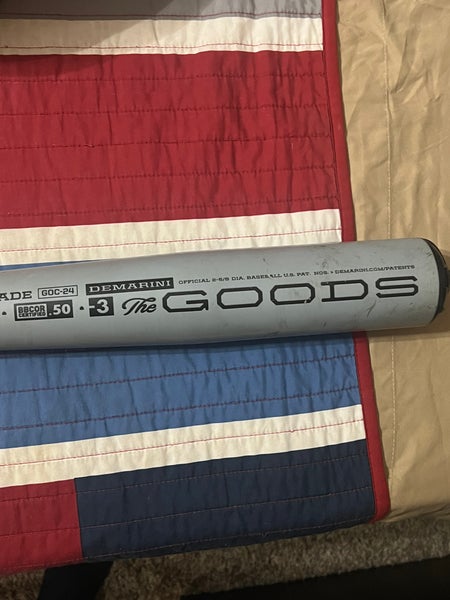2024 DeMarini The Goods One Piece Alloy BBCOR Certified Bat (-3) 30 oz 33" (New)