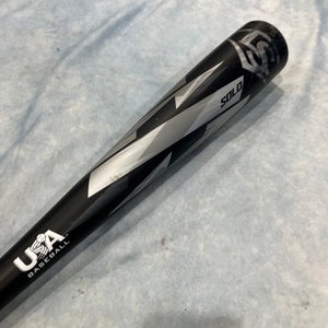 2022 Louisville Slugger Solo Alloy Bat USABat Certified (-11) Alloy 17 oz 28" (Used)