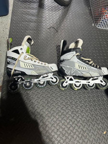 Mission Inhaler AC2 Inline Skates Extra Wide Width Size 9.5 (Used)
