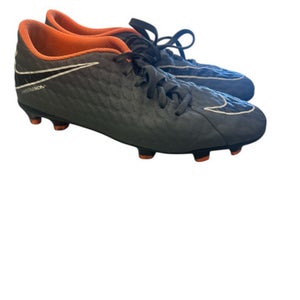 Used Nike HYPERVENOM Soccer Cleats Grey And Black Senior 7 11862-S000091580