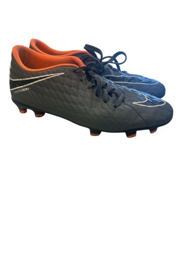 Used Nike HYPERVENOM Soccer Cleats Grey And Black Senior 7 11862-S000091580