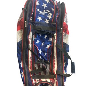 Used BoomBah USA CATCHERS BAG BB/SB Team Catcher Bag White/Royal/Red 11862-S000091577