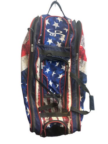 Used BoomBah USA CATCHERS BAG BB/SB Team Catcher Bag White/Royal/Red 11862-S000091577