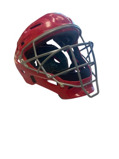 Used Easton GAMETIME HOCKEY STYLE Catchers Helmet w/Mask Red SM 11862-S000091572