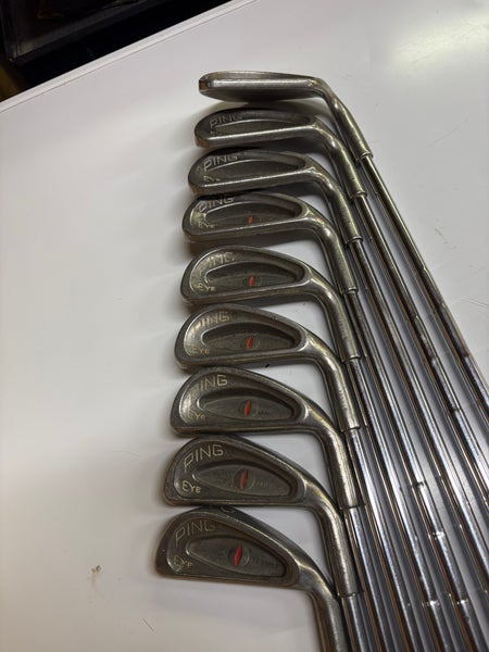Ping Eye Right Handed Iron Set Regular Flex 9 Pieces Steel Shaft (Used)