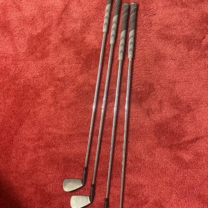 Cobra King Forged TEC Right Handed Iron Set Stiff Flex 4 Pieces Steel Shaft (Used)
