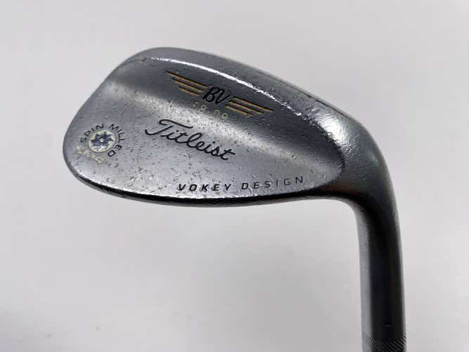 Titleist Vokey Spin Milled SM4 Chrome Wedge 58* 9 Wedge Steel RH Midsize Grip