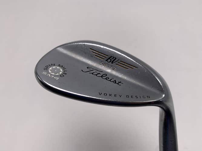 Titleist Vokey Spin Milled SM4 Chrome Wedge 58* 12 Bounce Wedge Steel Mens RH