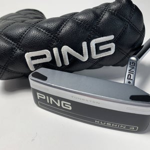 Ping Kushin 4 2023 Putter 34" SuperStroke Pistol 2.0 Black Dot RH W/Head Cover