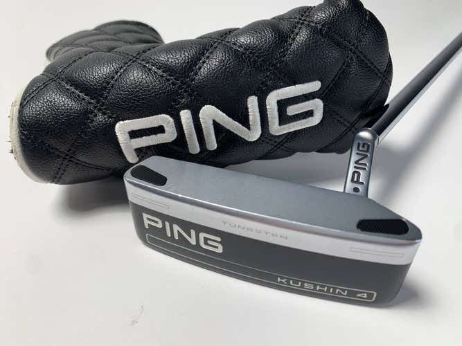 Ping Kushin 4 2023 Putter 34" SuperStroke Pistol 2.0 Black Dot RH W/Head Cover
