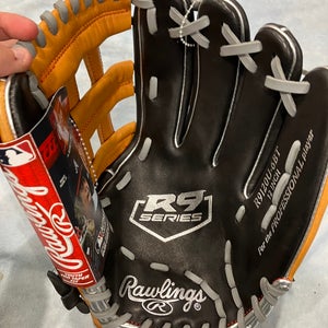 Black Rawlings R9 RH Outfield Baseball Glove 12" (New)