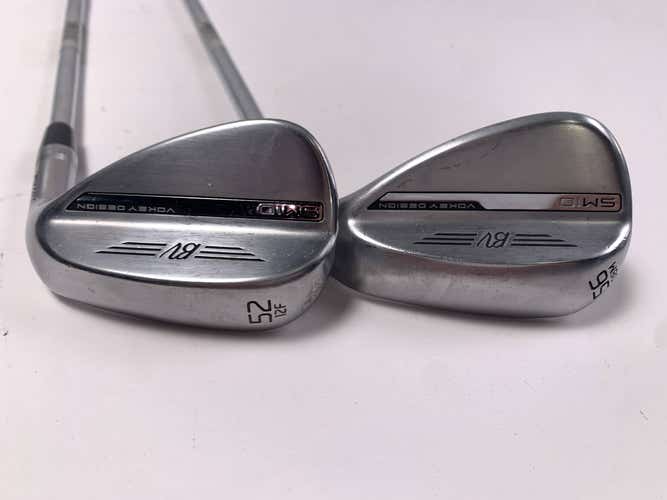 Titleist Vokey SM10 Tour Chrome Wedge Set 52* 12 | 56* 8 Wedge Steel Mens RH