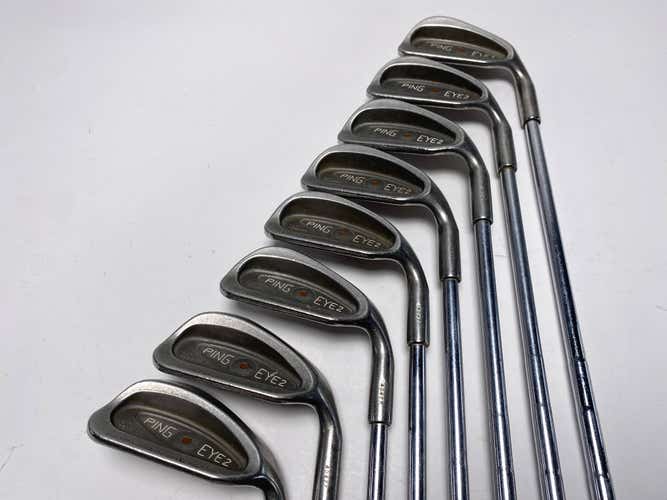 Ping Eye 2 Iron Set 3-PW Iron Set Brown Dot Upside Down Regular Steel Mens RH