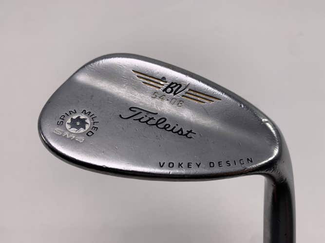 Titleist Vokey Spin Milled SM4 Chrome Sand Wedge SW 54* 8 Wedge Steel Mens RH