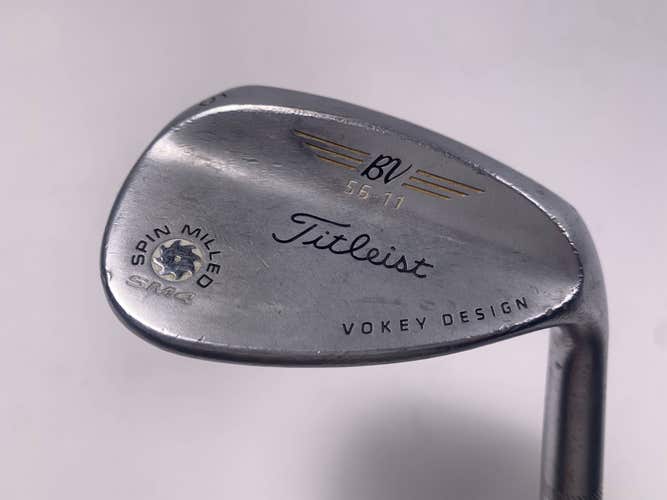 Titleist Vokey Spin Milled SM4 Chrome Sand Wedge SW 56* 11 Wedge Steel Mens RH