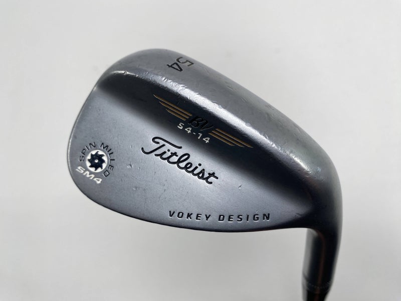 Titleist Vokey Spin Milled SM4 Chrome Sand Wedge SW 54* 14 Wedge Steel Mens RH