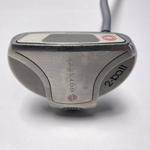 Odyssey White Steel 2-Ball Putter 37" Mens RH _ NEW LONG GRIP