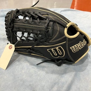 Black Wilson A700 LH Outfield Baseball Glove 12" (New)