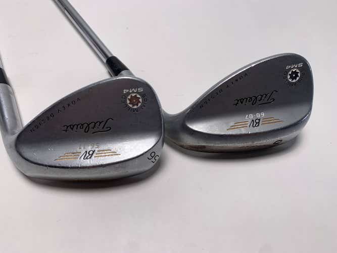 Titleist Vokey Spin Milled SM4 Chrome Wedge Set 56* 11 | 60* 7 Wedge  RH