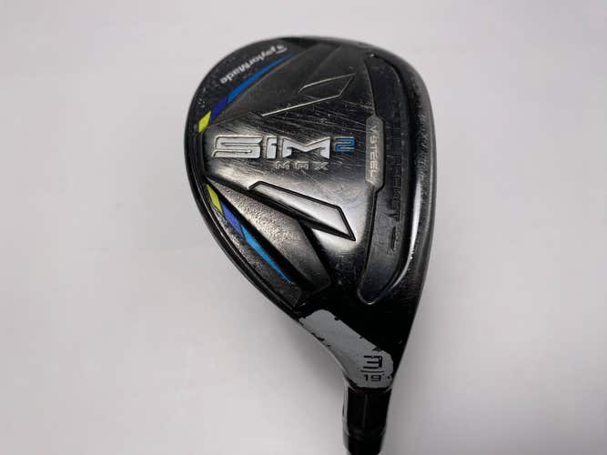 TaylorMade SIM2 MAX Rescue 3 Hybrid 19* Fujikura Ventus Blue 7S Stiff RH