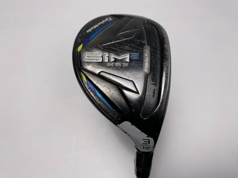 TaylorMade SIM2 MAX Rescue 3 Hybrid 19* Fujikura Ventus Blue 7S Stiff RH