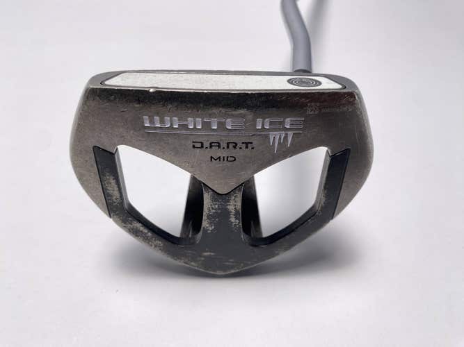Odyssey White Ice D.A.R.T Mid Putter 37.5" Mens RH - NEW LONG GRIP