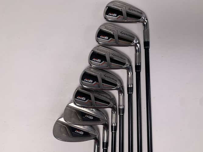 TaylorMade M6 Iron Set 6-PW+GW+SW Fujikura Atmos 5A Senior Graphite Mens RH