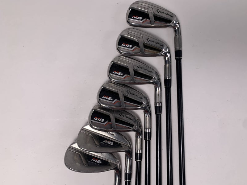 TaylorMade M6 Iron Set 6-PW+GW+SW Fujikura Atmos 5A Senior Graphite Mens RH