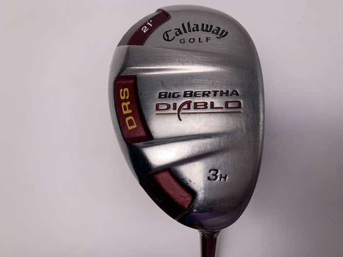 Callaway Big Bertha Diablo 3 Hybrid 21* 60g Stiff Graphite Mens RH Oversize Grip