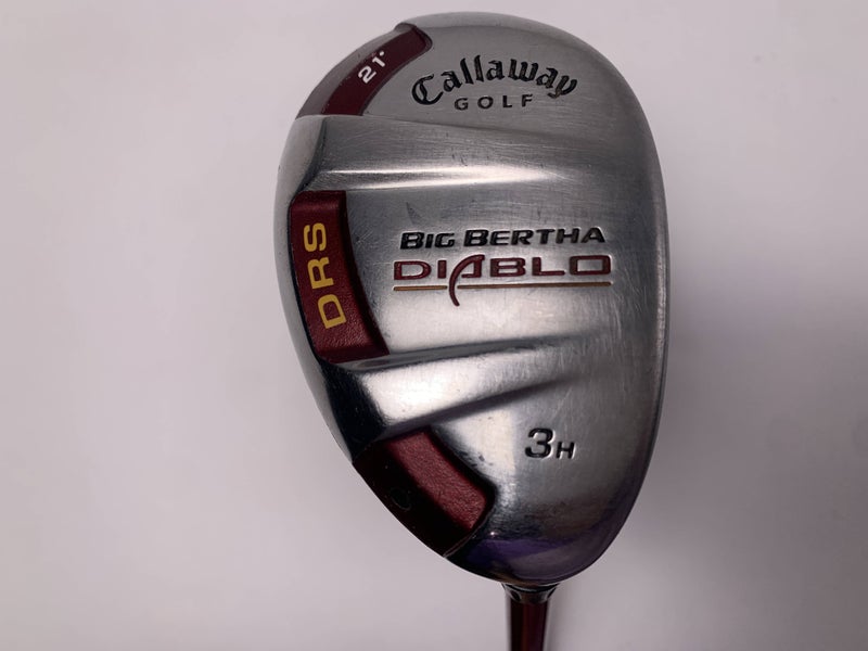 Callaway Big Bertha Diablo 3 Hybrid 21* 60g Stiff Graphite Mens RH Oversize Grip