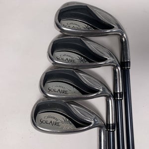 Callaway Solaire Iron Set 8-PW+GW 50g Ladies Graphite Womens RH Undersize Grips