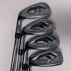 Titleist T200 Iron Set 7-PW True Temper Dynamic Gold S300 Stiff Steel Mens LH