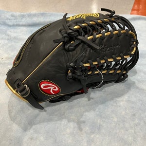 Black Rawlings R9 RH Outfield Baseball Glove 12.75" (New)