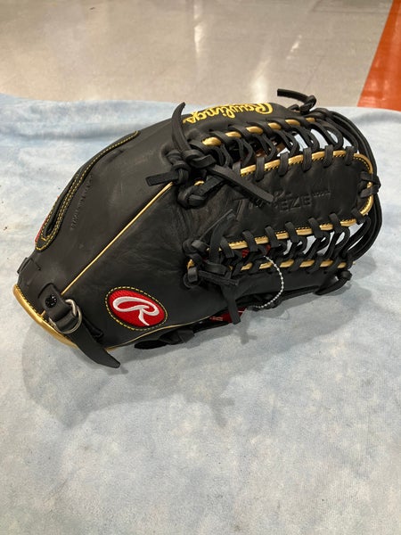 Black Rawlings R9 RH Outfield Baseball Glove 12.75" (New)