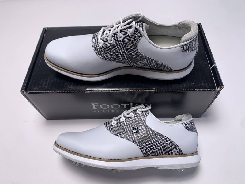 FootJoy FJ Traditions Golf Shoes White Black Women's SZ 7 (97904)