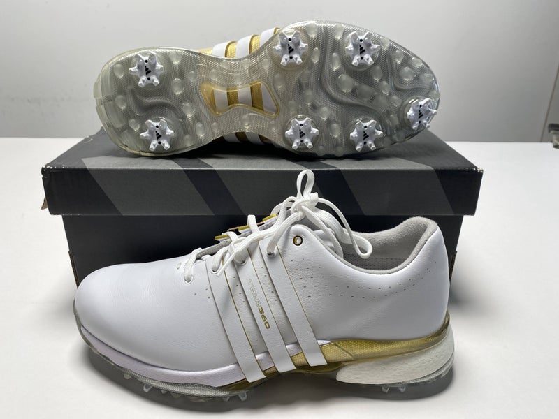 Adidas Tour360 Waterproof Golf Shoes White Men's SZ 9 (IE3367)