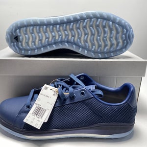 Adidas Go-To Spikeless 1 Waterproof Golf Shoes Navy Men's SZ 10.5 (H03678)