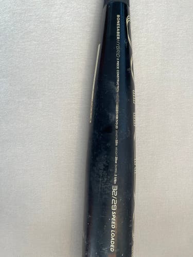 2023 Warstic Bonesaber Hybrid BBCOR Certified Bat (-3) 29 oz 32" (Used)